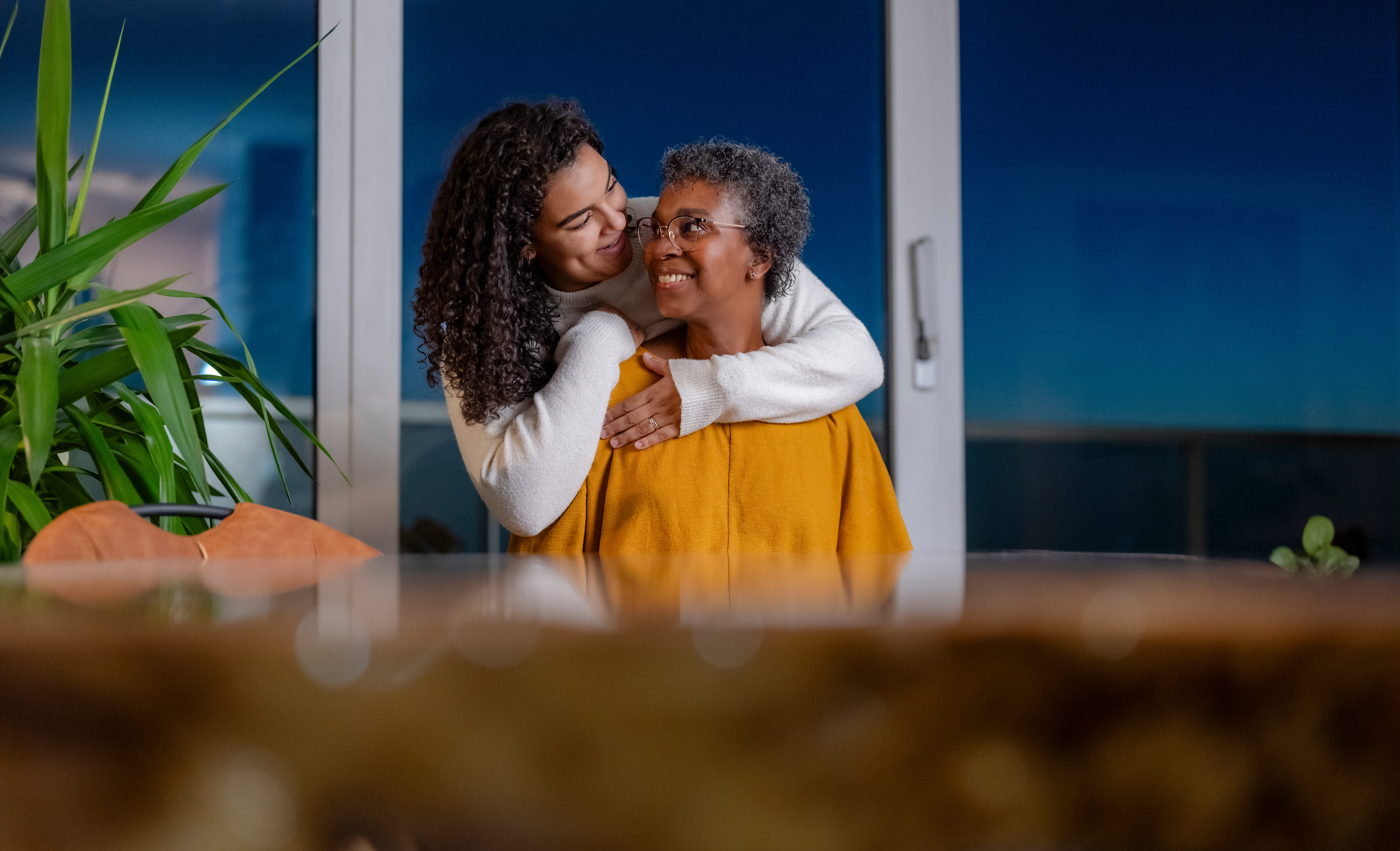 Kiona met haar moeder