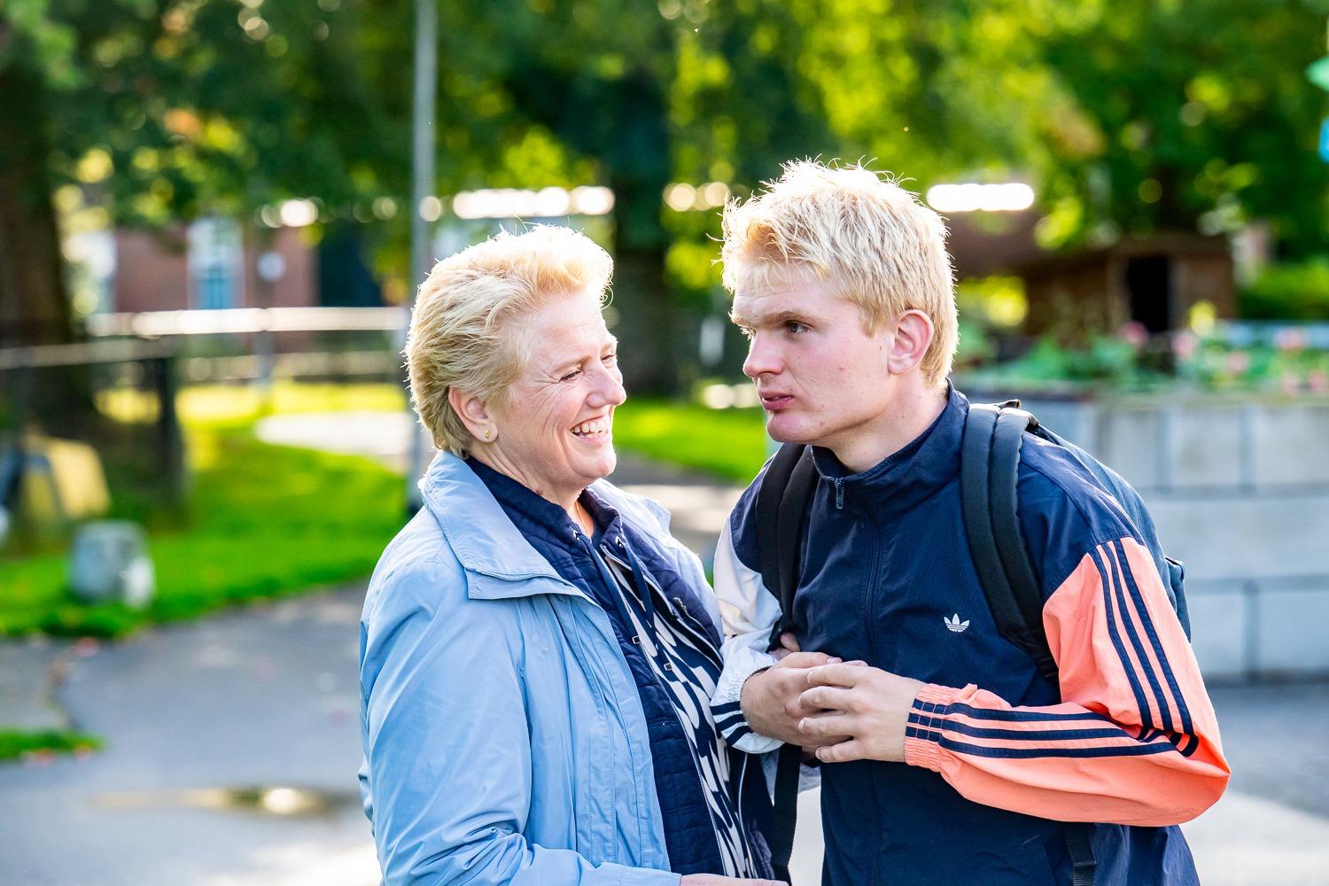 Miranda met haar zoon Marijn